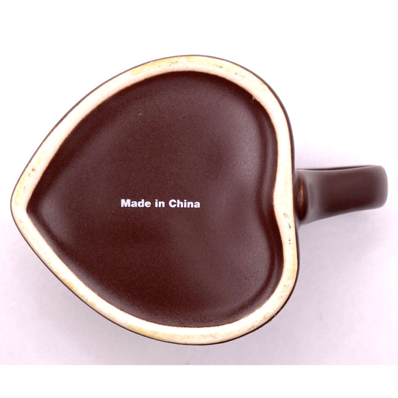 2018 Christkindlmarket Chicago Heart Shaped Mug Green & Brown Ich Liebe - Picture 9 of 9